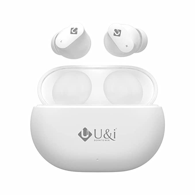 U & I Strong Series 30 Hours Battery Backup True Wireless Stereo and Mic White (in Ear,True Wireless)