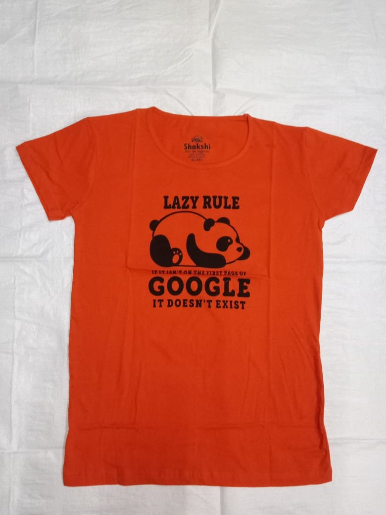 ELC Ladies short top in Dark Orange colour