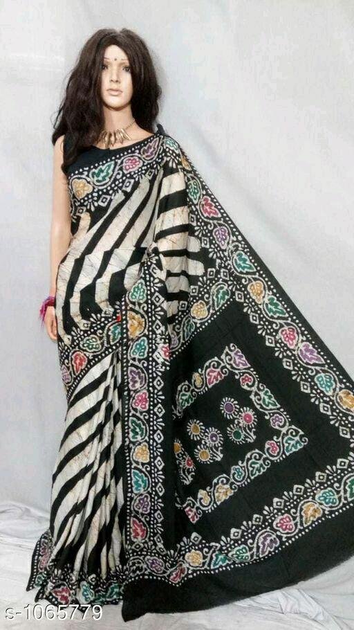 EKD Pure cotton batic malmal saree