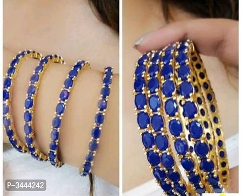 FSS Party Wear Treditional  Bangles Set Of 4