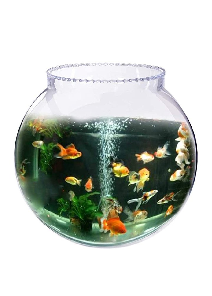 Fancy Fish Tank Glass Bowl  Size 8 inch