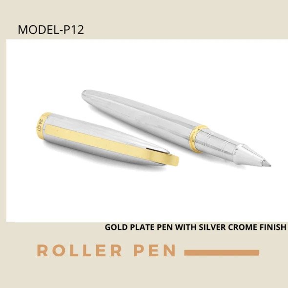 EHP Hayman 24 CT Gold Plated Designer Roller Ball Pen (P-12)