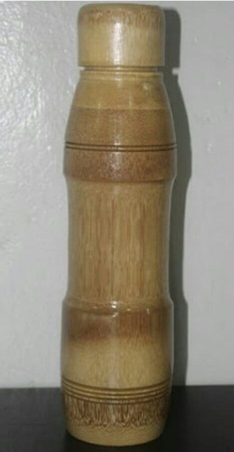 100%  Hand Made Natural Bamboo Bottle For Pure Water 750 ML Pack Of 3