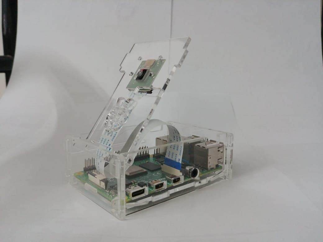 RPI Raspberry pi 4B Acrylic Case with Camera Mounting