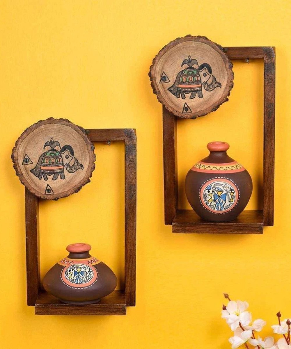 Decorative Wall Shelves For Living Room  Wall Mounted Wooden Shelves For Home
