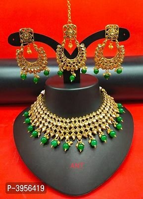 FSS Bridal Party Collection Green Choker Jewelry Set