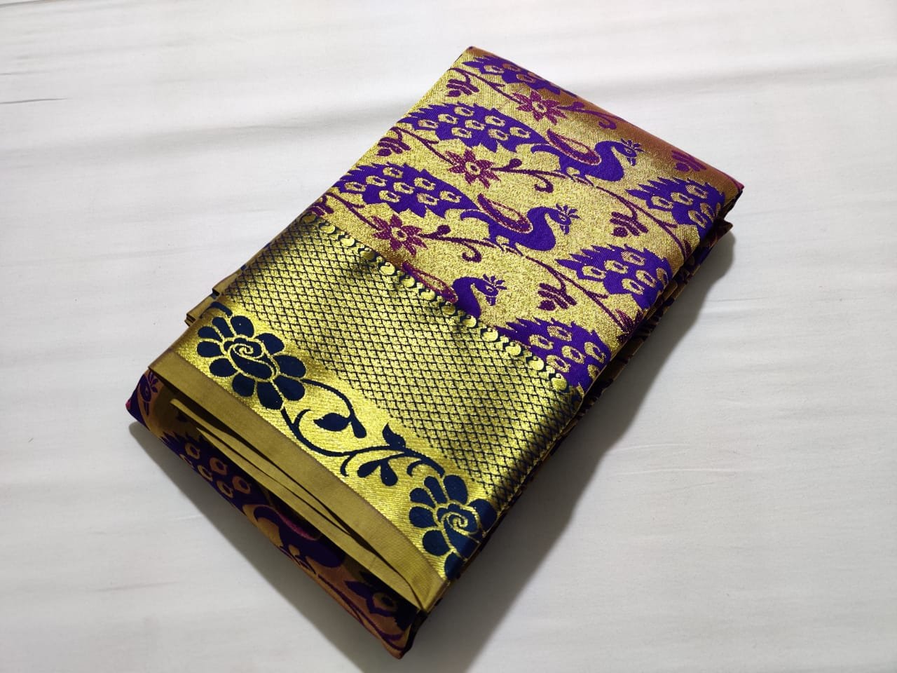 ELC Semisilk saree with blouse