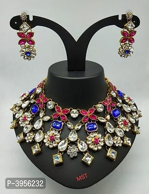FSS Trending Multi Color Alloy Necklace Set