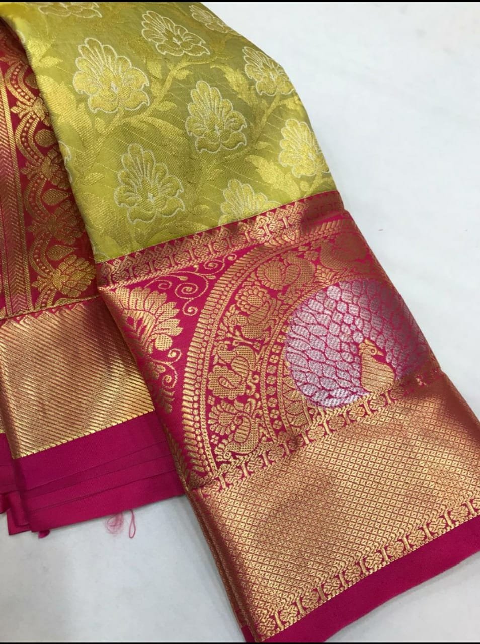 ELC  Korvai semi silk soft textured silk saree