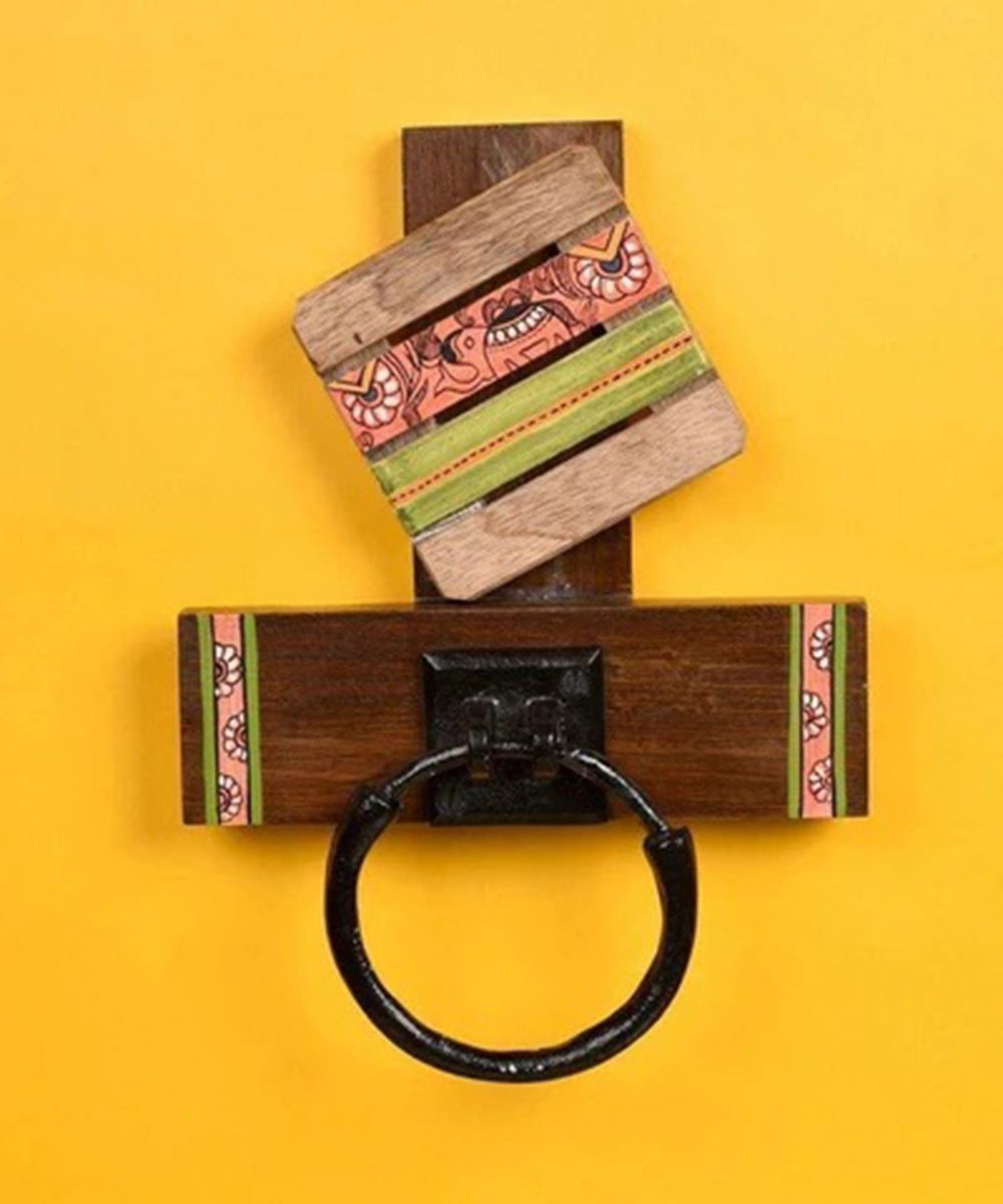 Wall Mounted Wooden Towel HolderBathroom Towel Hanger Kitchen Towel Holder