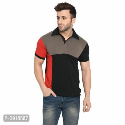 FSS Mens MulticolouredCotton Colour Blocked Polos