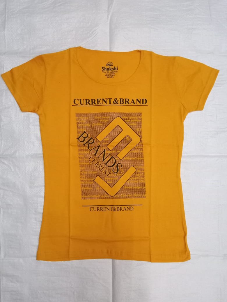 ELC Ladies short top in Goldenrod colour