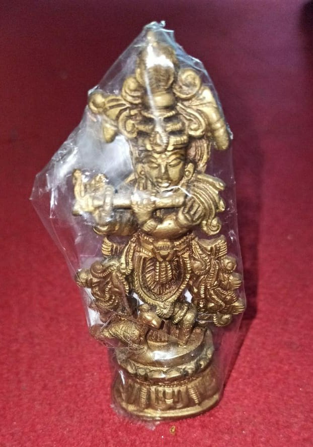 GOD Sree Krishna Brass Molded
