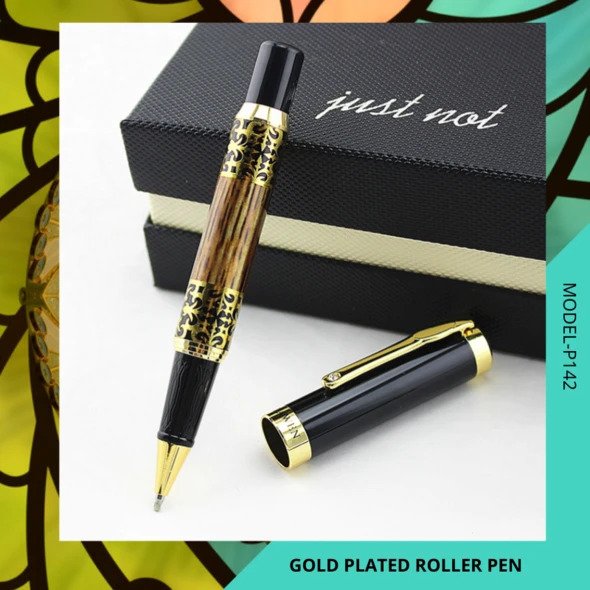 EHP Hayman Dikawen 24 CT Gold Plated Roller Pen With Box (P-142)