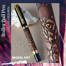 EHP Hayman Dikwen 24 CT Gold Plated Roller Ball Pen With Box (P-97)