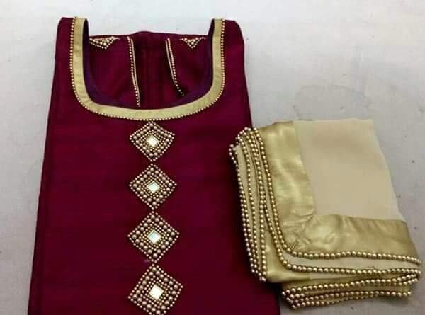 MKD Full sets unstitched churidhar material