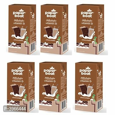 FSS Paper Boat Chocolate Milk Shake Juice 180 ML Pack Of 6