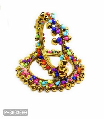 FSS Trendy Gold Plated GHUNGROO Set Of 2