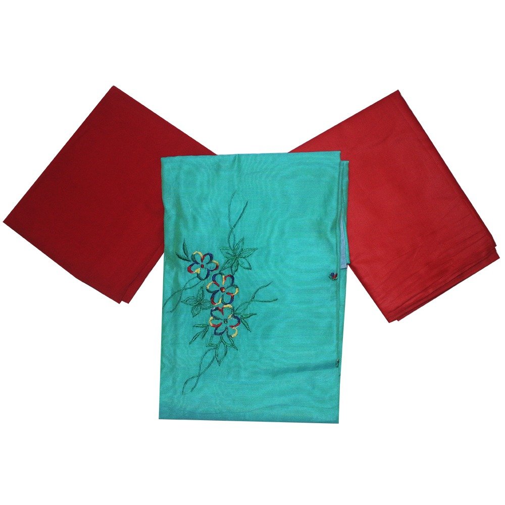 Salvar set, Hand Embroidery Work, Chantheri Silk