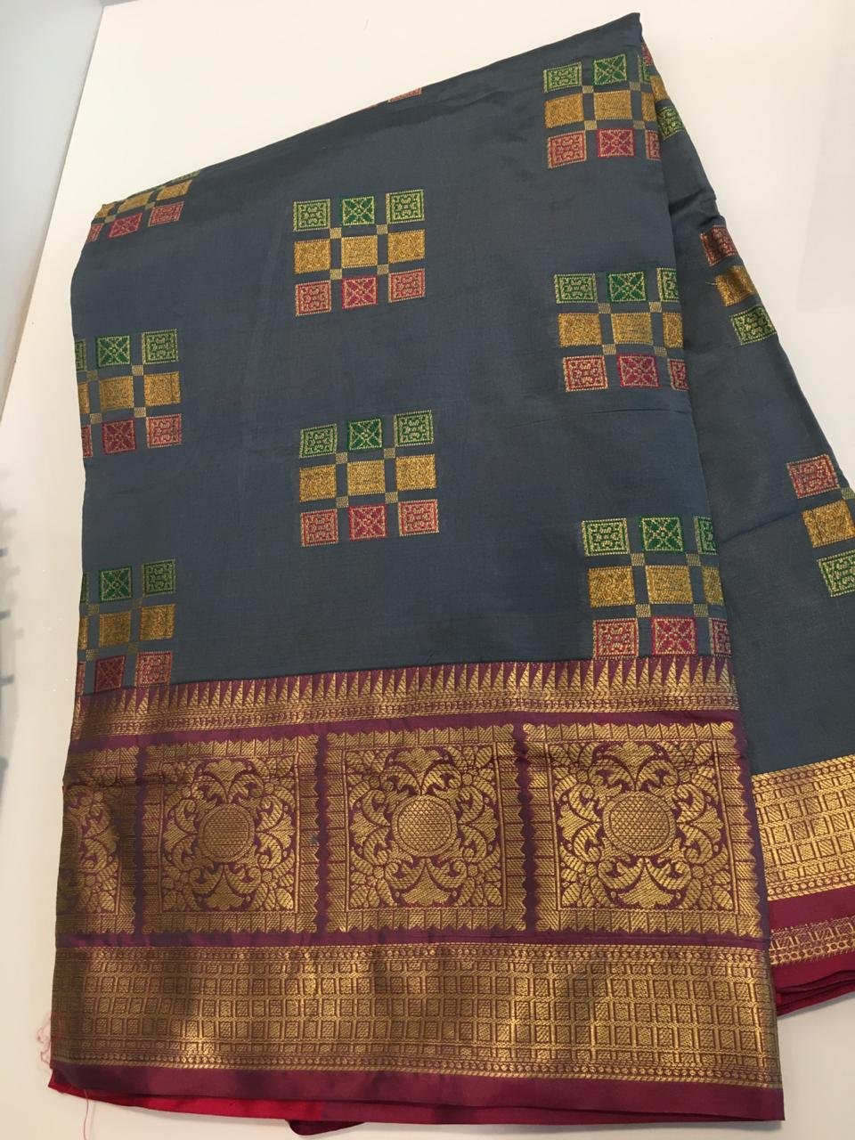 ELC Designer banarasi soft silk saree