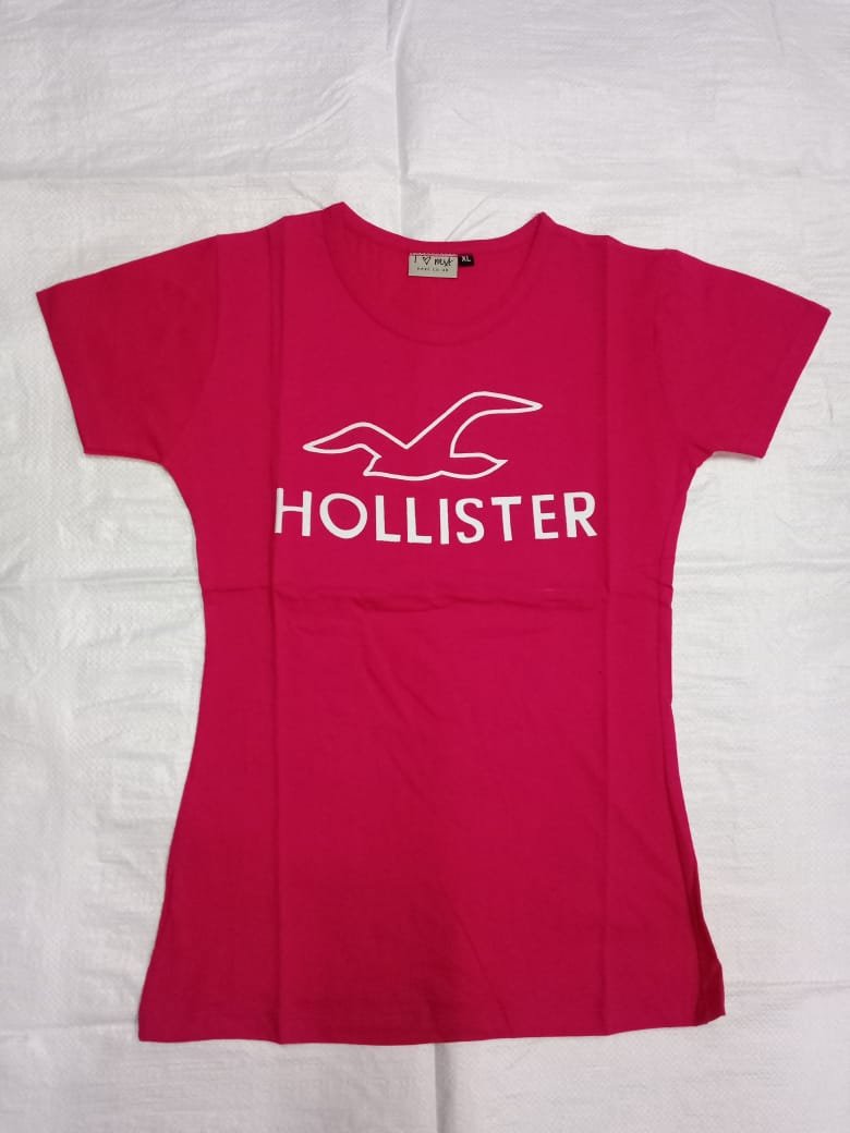 ELC Ladies short top in Deep pink color
